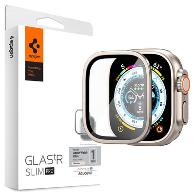 Folie Spigen Glas.tr Slim Pro sticla pentru Apple Watch Ultra (49mm) - Bej