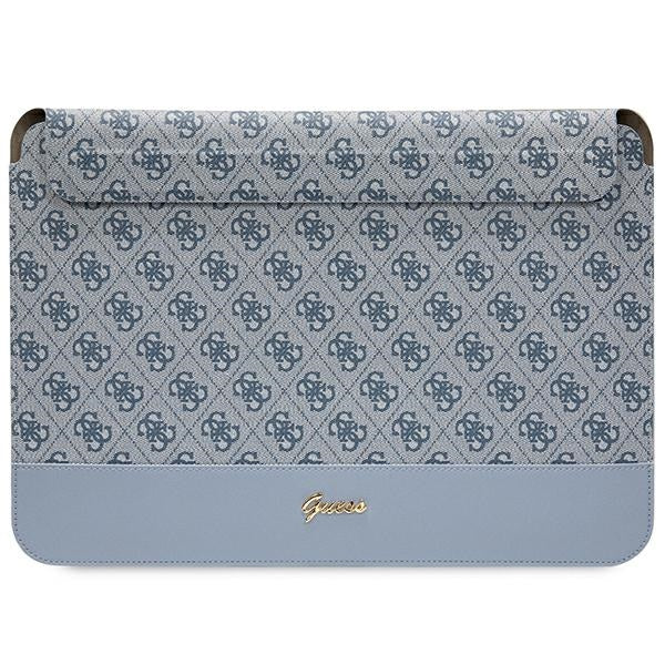 Husa Guess 4G Stripe Metal Logo pentru A 14" Laptop - Albastru