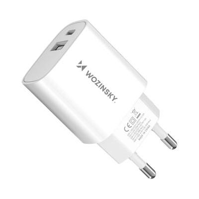 Incarcator priza Wozinsky Wgwcw Usb-a Usb-c 20W - Alb