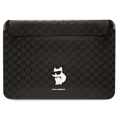 Husa Karl Lagerfeld Saffiano Monogram Choupette pentru A 14" Laptop - Negru