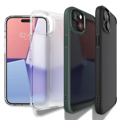 Husa Spigen Ultra Hybrid iPhone 15 Plus - Negru