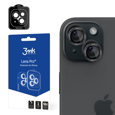 Folie Apple iPhone 15 - 3mk lentila Protection Pro Graphite