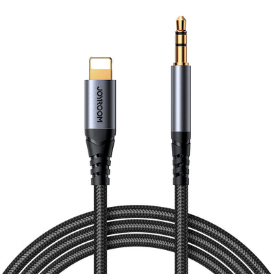 Cablu Joyroom Audio Transfer Series Mini Jack 3.5 Mm / Lightning 1.2 M - Negru
