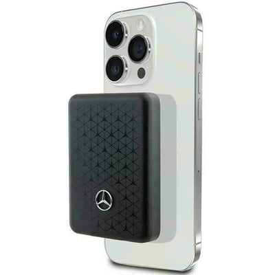 Acumulator extern Mercedes Stars Pattern Magsafe 5W 3000mAh - Negru