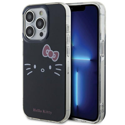 Husa Hello Kitty IML Kitty Face pentru iPhone 15 Pro Max - Negru