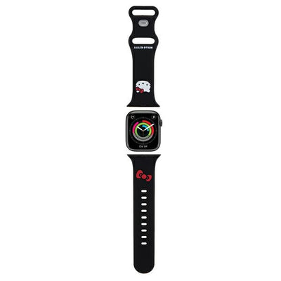 Curea Hello Kitty Silicone Kitty Head pentru Apple Watch 38/40/41mm - Negru