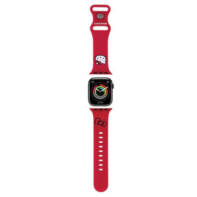 Curea Hello Kitty Silicone Kitty Head pentru Apple Watch 38/40/41mm - Rosu