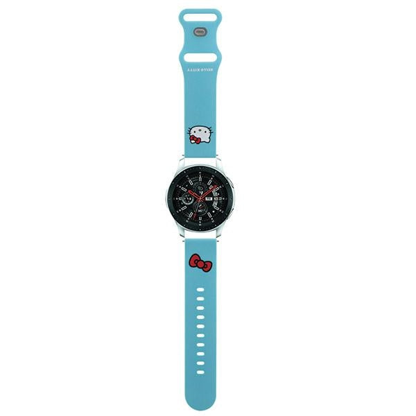 Curea Hello Kitty Silicone Kitty Head Universal 22mm - Albastru