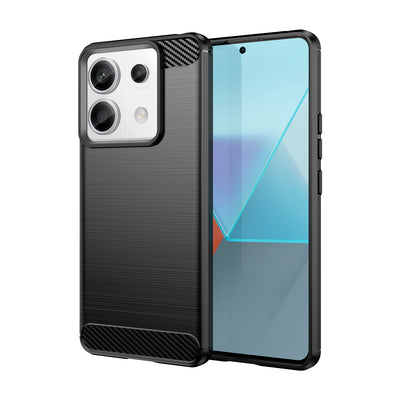 Husa Carbon pentru Xiaomi Redmi Note 13 Pro - Negru