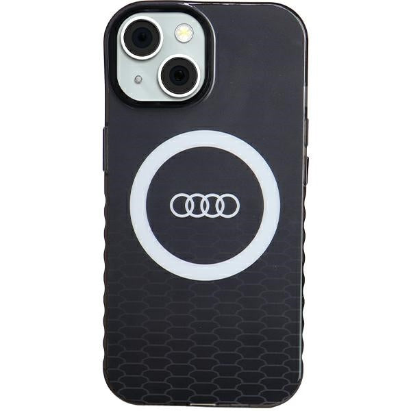 Husa Audi IML Big Logo Magsafe pentru iPhone 15 / 14 / 13 - Negru