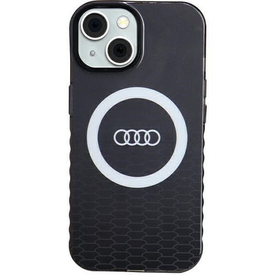 Husa Audi IML Big Logo Magsafe pentru iPhone 15 / 14 / 13 - Negru