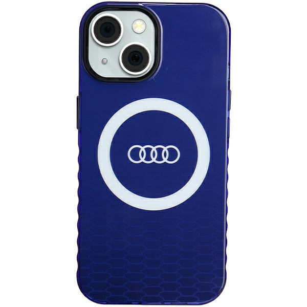 Husa Audi IML Big Logo Magsafe pentru iPhone 15 / 14 / 13 - Albastru