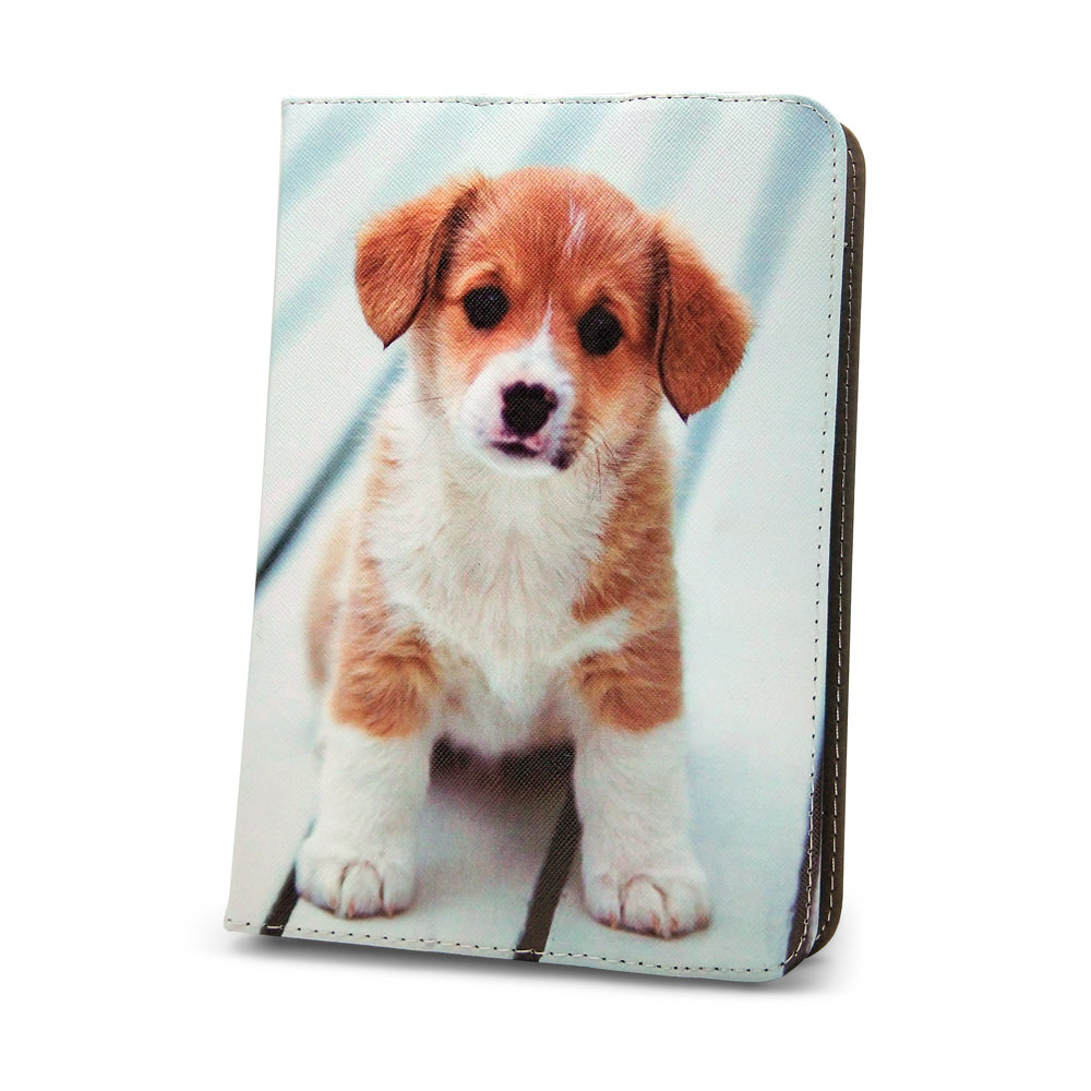 Husa Universal Cute Puppy pentru Tablet 9-11''(L27 X W20 Cm)