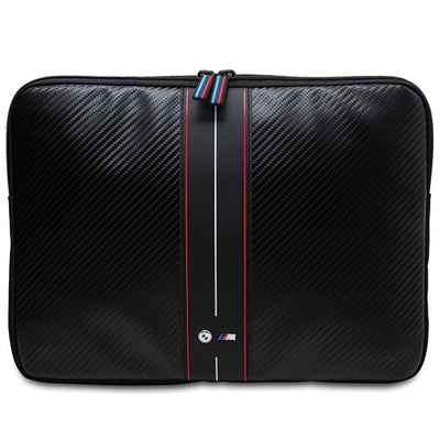 Geanta laptop BMW Carbon & Rosu Stripe 14" - Negru