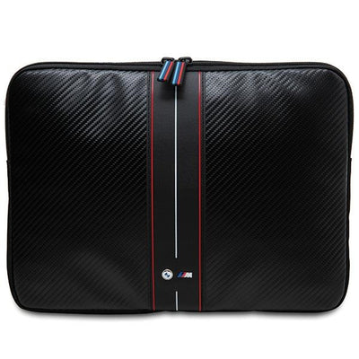 Geanta laptop BMW Carbon & Rosu Stripe 16" - Negru