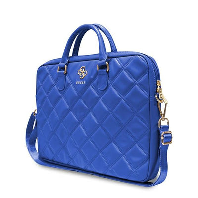 Geanta laptop Guess Quilted 4G 16" - Albastru
