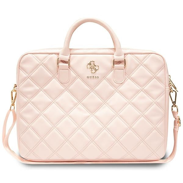 Geanta laptop Guess Quilted 4G 16" - Roz