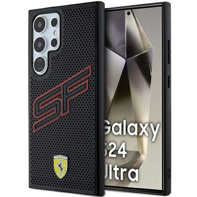 Husa Ferrari Big SF Perforated pentru Samsung Galaxy S24 Ultra - Negru