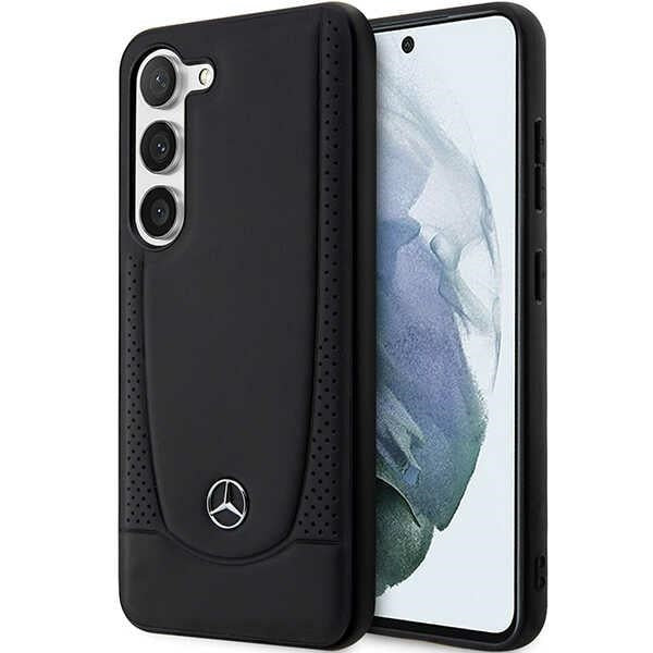 Husa Mercedes Leather Urban pentru Samsung Galaxy S23 FE - Negru