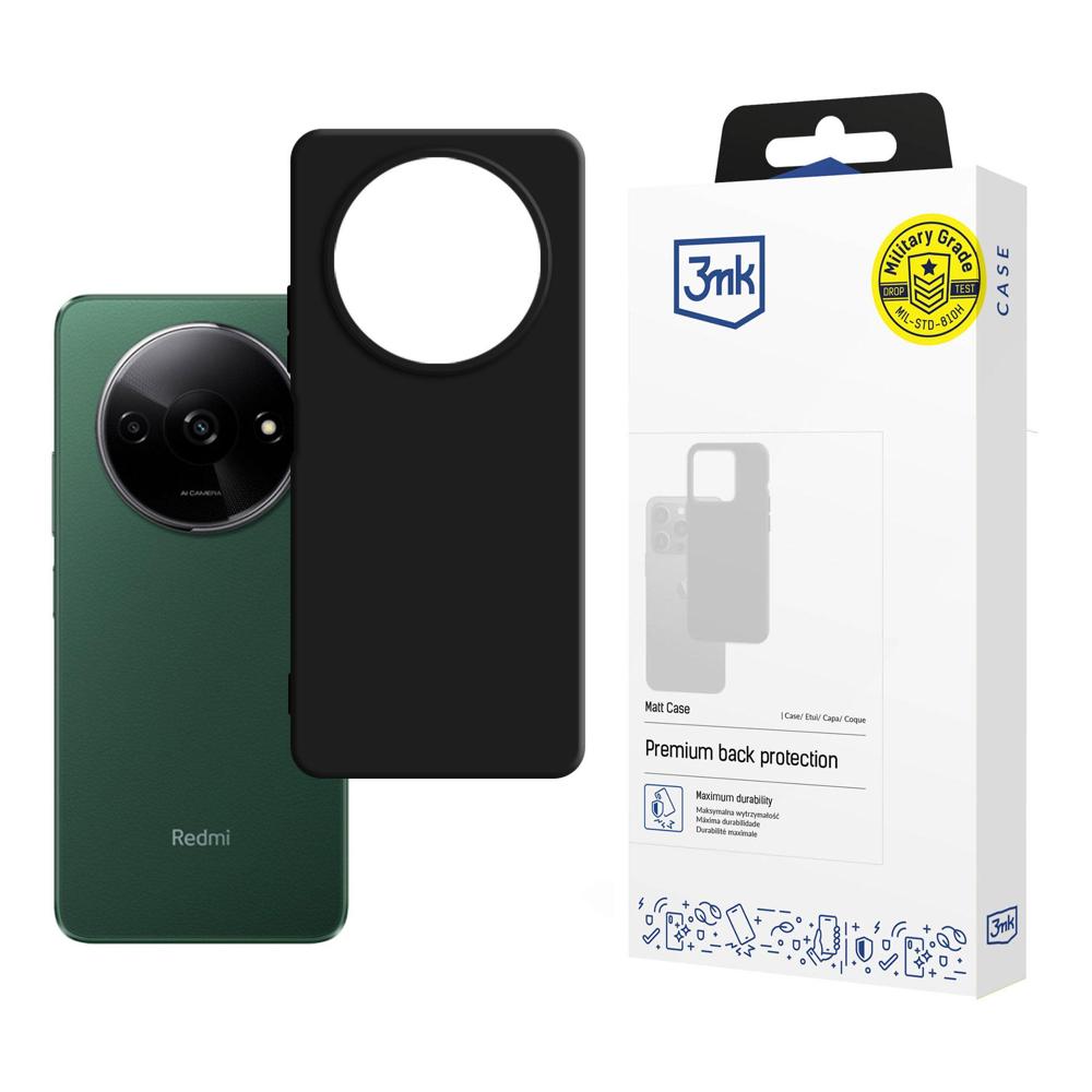 Husa 3mk Matt pentru Xiaomi Redmi A3 - Negru