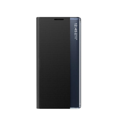Husa New Sleep View cu Flap And Stand pentru Samsung Galaxy A35 - Negru