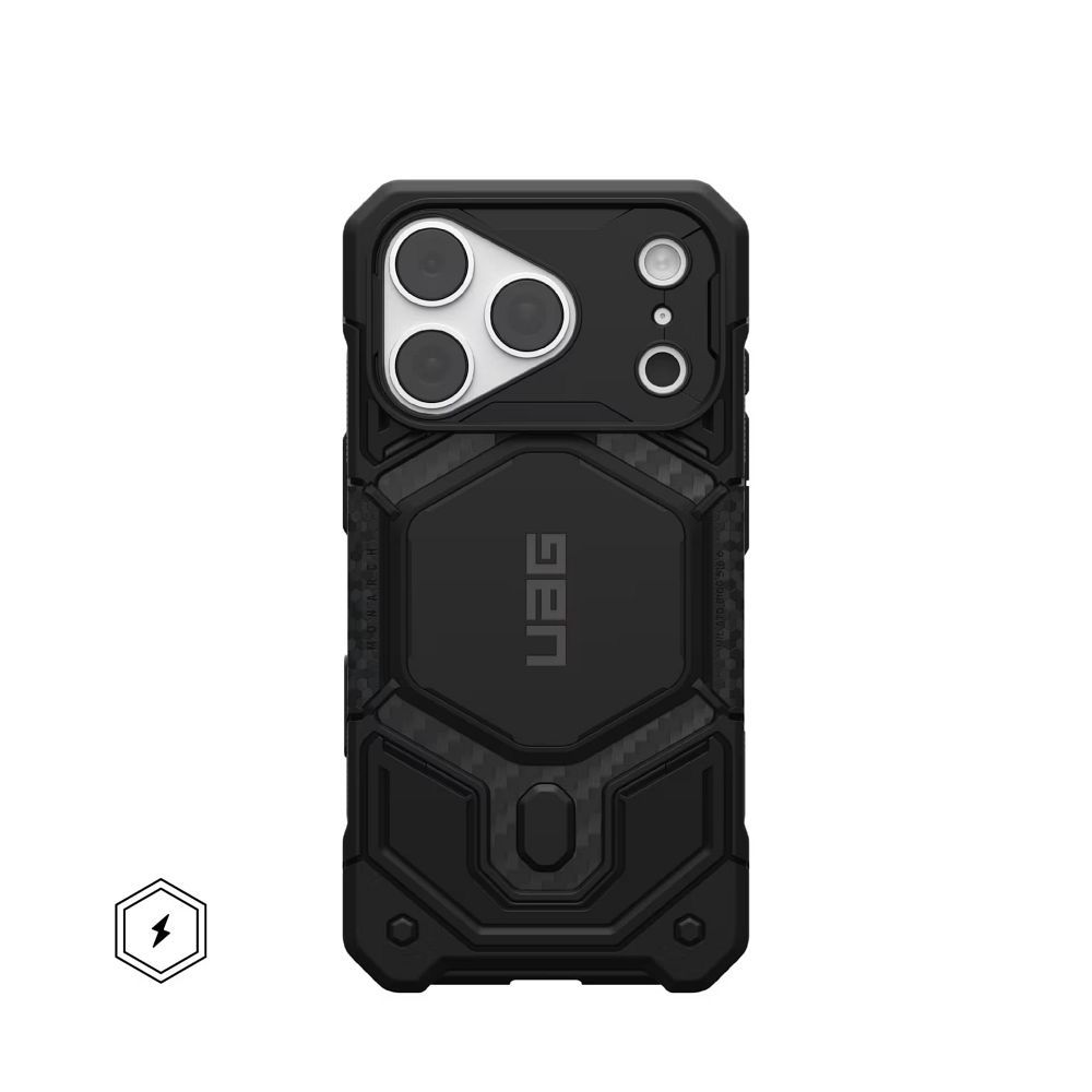 Husa Urban Armor Gear UAG Monach Pro Compatible cu Magsafe pentru iPhone 18 Pro /17 Pro Carbon Fiber