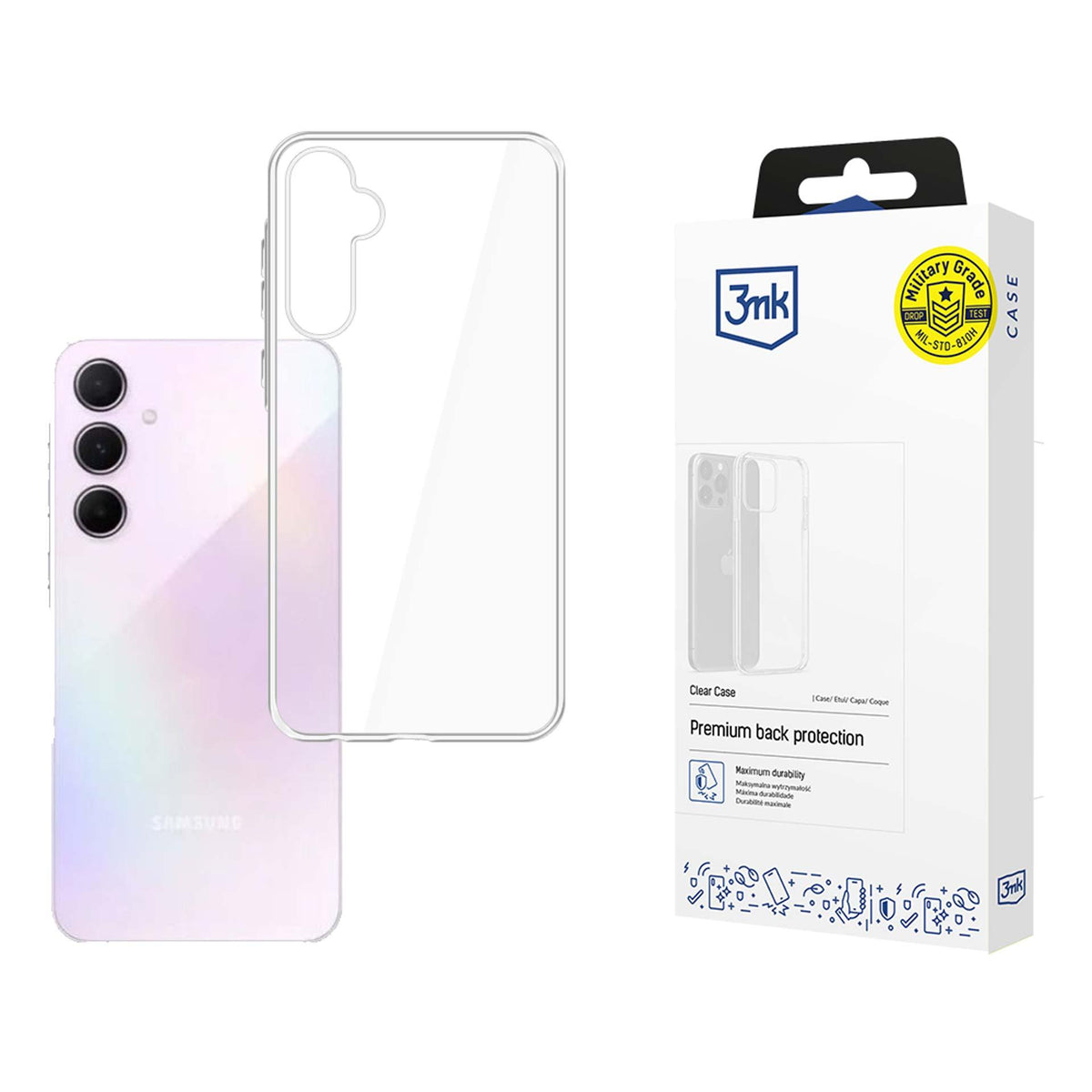 Husa 3mk Transparent pentru Samsung Galaxy M35 5G - Transparent