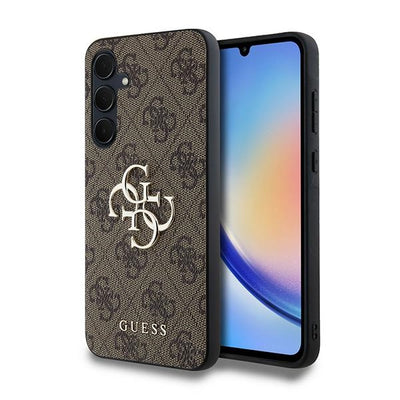 Husa Guess 4G Big Metal Logo pentru Samsung Galaxy A35 - Maro