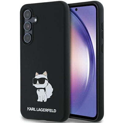Husa Karl Lagerfeld Silicone Choupette pentru Samsung Galaxy A35 - Negru