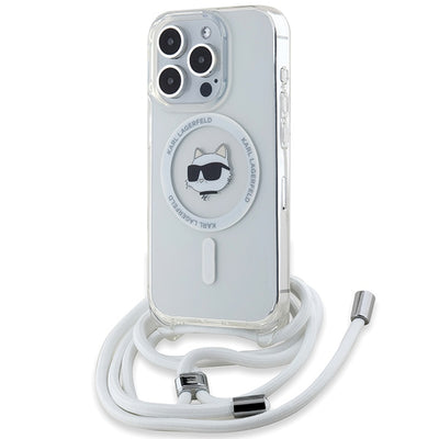 Husa Karl Lagerfeld IML Choupette Head & Cord Magsafe pentru iPhone 14 Pro - Transparent