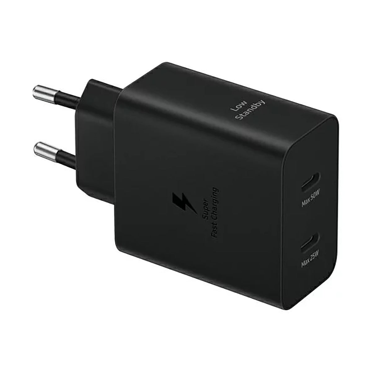 Adaptor Samsung Power Duo Ep-t5020xbegeu Network Incarcator 2x Usb-c 50W - Negru