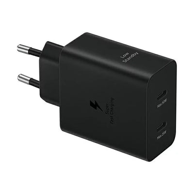 Adaptor Samsung Power Duo Ep-t5020xbegeu Network Incarcator 2x Usb-c 50W - Negru