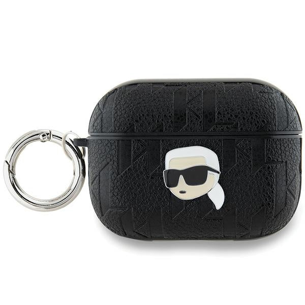 Husa Karl Lagerfeld Monogram Karl Head pentru AirPods Pro 2 - Negru