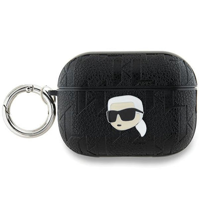 Husa Karl Lagerfeld Monogram Karl Head pentru AirPods Pro 2 - Negru