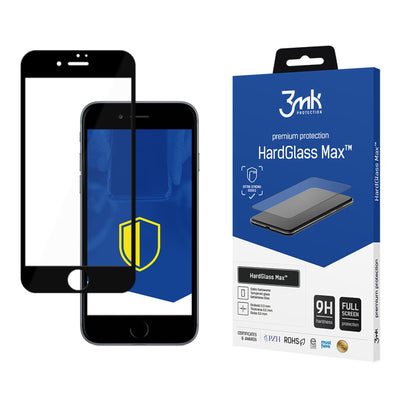Folie 9H 3mk Hardglass Max™ Glass pentru iPhone 8
