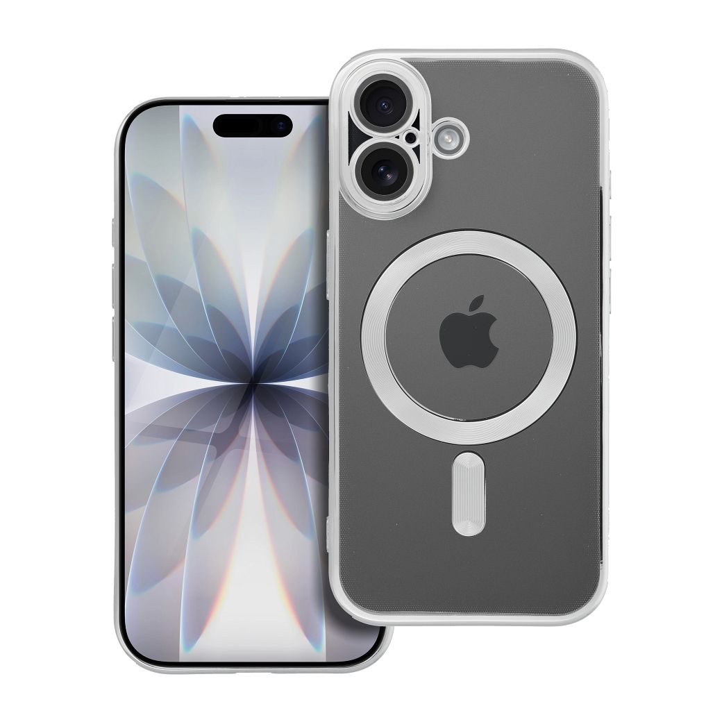 Husa Electro Mag pentru iPhone 17 Compatible cu Magsafe Argintiu