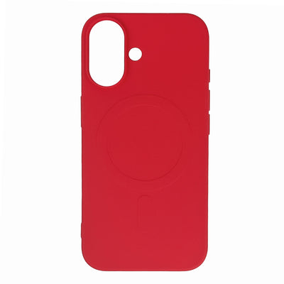 Husa Liquid Silicone Magsafe pentru iPhone 16 - Rosu
