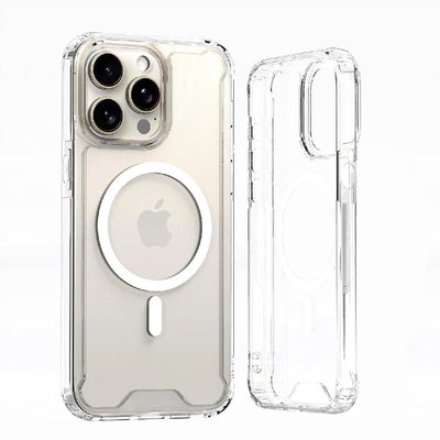 Husa Transparent Corner Magsafe pentru iPhone 16 Plus - Transparent