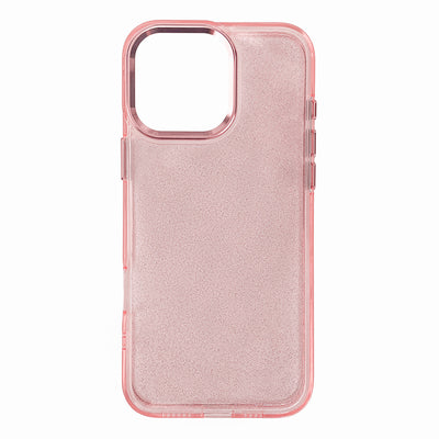 Husa Glitter pentru iPhone 16 Pro Max - Roz cu Glitter