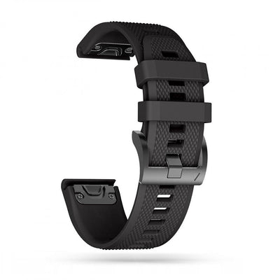 Curea Tech-protect Smooth pentru Garmin Fenix 3 / 5X / 3HR / 5X Plus / 6X / 6X Pro / 7X - Negru