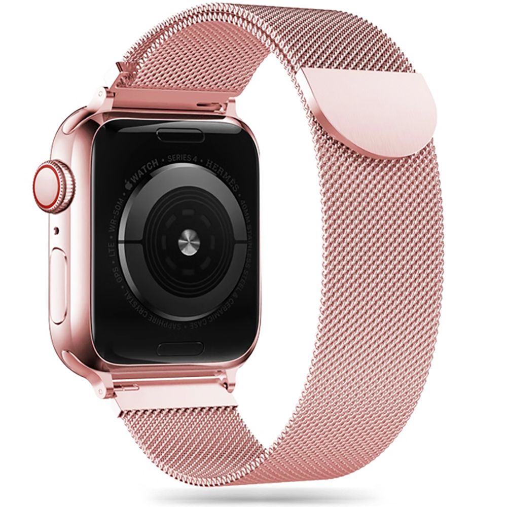 Curea Tech-protect Milaneseband pentru Apple Watch 4 / 5 / 6 / 7 / 8 / 9 / SE (38/40/41 Mm) - Roz