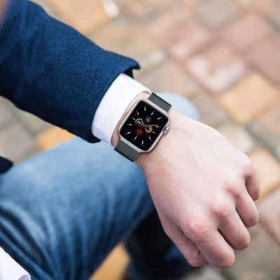Curea Tech-protect Milaneseband pentru Apple Watch 38/40/42 Mm - Negru