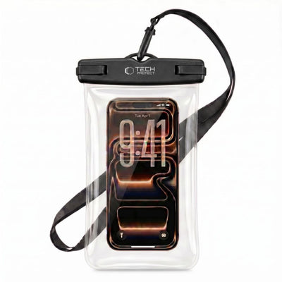 Husa Tech-protect Uwc7 Waterproof Universal pentru Smartphones Up To 6.9" - Negru