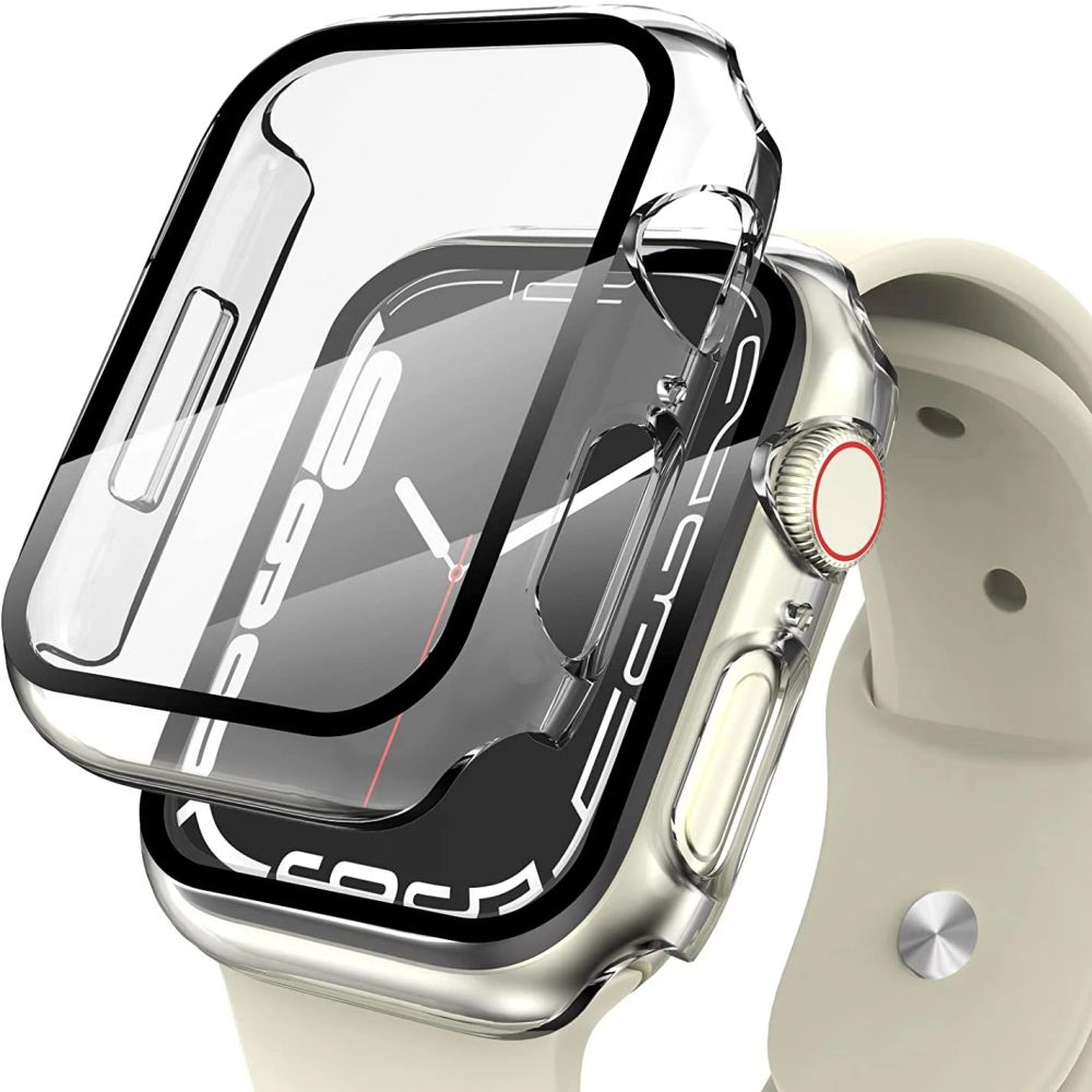 Husa Tech-protect Defense360 pentru Apple Watch 7 / 8 / 9 (45mm) - Transparent