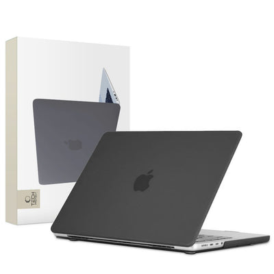 Husa Tech-protect Smartshell pentru MacBook Pro 14" M1 / M2 / M3 2021-2024 - Matte Negru