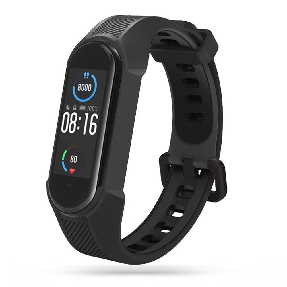 Curea Tech-protect Armor pentru Xiaomi Mi Smart Band 5 / 6 / 7 / NFC - Negru