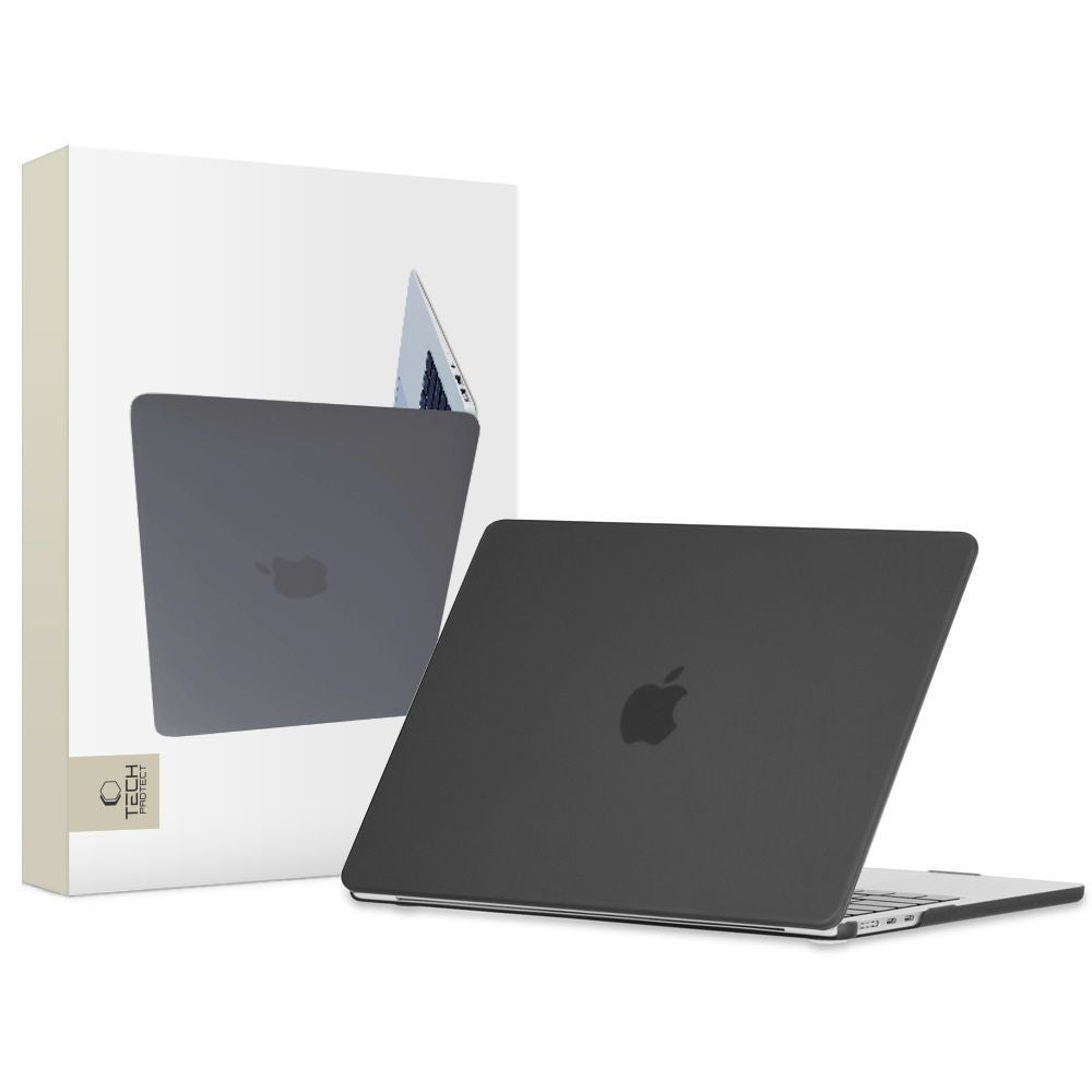 Husa Tech-protect Smartshell pentru MacBook Air 13" M2 / M3 / 2022-2024 - Matte Negru