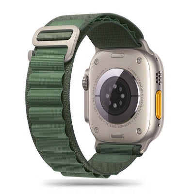 Curea Tech-protect Nylon Pro pentru Apple Watch 4 / 5 / 6 / 7 / 8 / 9 / SE / Ultra 1 / 2 (42/44/45/49 Mm) - Verde inchis