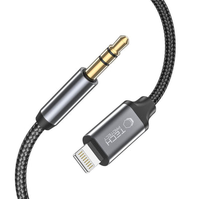 Cablu Tech-protect Ultraboost Audio Lightning / Mini Jack 3.5mm 1m - Negru