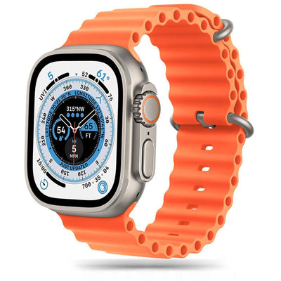 Curea Tech-protect Iconband Pro pentru Apple Watch 4 / 5 / 6 / 7 / 8 / 9 / SE / Ultra 1 / 2 (42/44/45/49 Mm) - Portocali